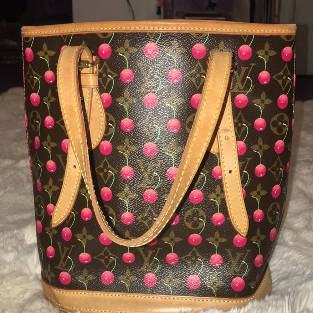 Vintage Louis Vuitton cherry bucket bag